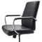 Jemini Amalfi Leather Look Chair, Black