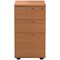 Jemini 3 Drawer Desk High Pedestal, 600mm Deep, Beech Jemini 3 Drawer Desk High Pedestal, 600mm Deep, Beech