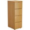 Jemini Foolscap Filing Cabinet, 4 Drawer, Oak Jemini Foolscap Filing Cabinet, 4 Drawer, Oak