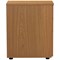 Jemini 3 Drawer Desk High Pedestal, 600mm Deep, Oak Jemini 3 Drawer Desk High Pedestal, 600mm Deep, Oak