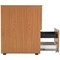 Jemini 3 Drawer Desk High Pedestal, 600mm Deep, Oak Jemini 3 Drawer Desk High Pedestal, 600mm Deep, Oak