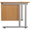 Jemini 3 Drawer Fixed Pedestal, 500mm Deep, Beech Jemini 3 Drawer Fixed Pedestal, 500mm Deep, Beech