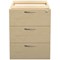 Jemini 3 Drawer Fixed Pedestal, 500mm Deep, Maple Jemini 3 Drawer Fixed Pedestal, 500mm Deep, Maple