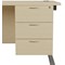 Jemini 3 Drawer Fixed Pedestal, 500mm Deep, Maple Jemini 3 Drawer Fixed Pedestal, 500mm Deep, Maple