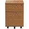 Jemini 2 Drawer Mobile Pedestal, Oak