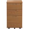 Jemini 3 Drawer Under Desk Pedestal, Oak