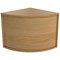 Jemini Reception Modular Corner Desk Unit, 800x800x740mm, Oak