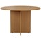Jemini Round Meeting Table, 1100mm Wide, Oak