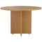 Jemini Round Meeting Table, 1100mm Wide, Oak