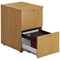 First Foolscap Filing Cabinet, 2 Drawer, Oak
