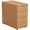 First 3 Drawer Desk High Pedestal, 800mm Deep, Beech First 3 Drawer Desk High Pedestal, 800mm Deep, Beech