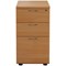 First 3 Drawer Desk High Pedestal, 800mm Deep, Beech First 3 Drawer Desk High Pedestal, 800mm Deep, Beech