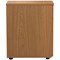First 3 Drawer Desk High Pedestal, 800mm Deep, Oak