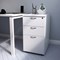 First 3 Drawer Desk High Pedestal, 800mm Deep, White