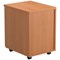 First 2 Drawer Mobile Pedestal, Beech
