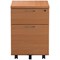 First 2 Drawer Mobile Pedestal, Beech