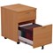 First 2 Drawer Mobile Pedestal, Beech