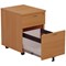 First 2 Drawer Mobile Pedestal, Beech