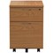 First 2 Drawer Mobile Pedestal, Oak