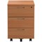 First Mobile 3 Drawer Pedestal, Beech First Mobile 3 Drawer Pedestal, Beech