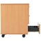 First Mobile 3 Drawer Pedestal, Beech First Mobile 3 Drawer Pedestal, Beech