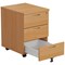 First Mobile 3 Drawer Pedestal, Beech First Mobile 3 Drawer Pedestal, Beech