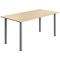 5 Star Pole Leg Rectangular Table, 1600x800mm, Oak