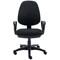 Two Lever Sheaf Operator Chair Black with Fixed Arms