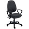 Two Lever Sheaf Operator Chair Charcoal with Fixed Arms