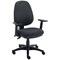 Two Lever Sheaf Operator Chair Charcoal with Adjustable Arms