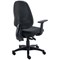 Two Lever Sheaf Operator Chair Charcoal with Adjustable Arms