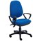 Two Lever Sheaf Operator Chair Royal Blue with Fixed Arms