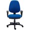 Two Lever Sheaf Operator Chair Royal Blue with Fixed Arms