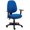 Two Lever Sheaf Operator Chair Royal Blue with Adjustable Arms