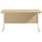 Jemini 1400mm Slim Rectangular Desk, White Cantilever Leg, Maple Jemini 1400mm Slim Rectangular Desk, White Cantilever Leg, Maple