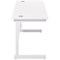 Jemini 1800mm Slim Rectangular Desk, White Cantilever Leg, White Jemini 1800mm Slim Rectangular Desk, White Cantilever Leg, White