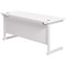 Jemini 1800mm Slim Rectangular Desk, White Cantilever Leg, White Jemini 1800mm Slim Rectangular Desk, White Cantilever Leg, White