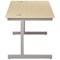 Jemini 1200mm Rectangular Desk, Silver Cantilever Leg, Maple Jemini 1200mm Rectangular Desk, Silver Cantilever Leg, Maple