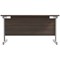 Jemini 1200mm Rectangular Desk, Silver Cantilever Leg, Walnut