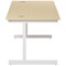 Jemini 1200mm Rectangular Desk, White Cantilever Leg, Maple Jemini 1200mm Rectangular Desk, White Cantilever Leg, Maple