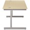 Jemini 1400mm Rectangular Desk, Silver Cantilever Leg, Maple Jemini 1400mm Rectangular Desk, Silver Cantilever Leg, Maple