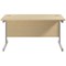Jemini 1400mm Rectangular Desk, Silver Cantilever Leg, Maple Jemini 1400mm Rectangular Desk, Silver Cantilever Leg, Maple