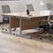 Jemini 1600mm Corner Desk, Left Hand, Silver Cantilever Legs, Oak