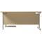 Jemini 1600mm Corner Desk, Right Hand, Silver Cantilever Legs, Maple