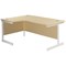 Jemini 1600mm Corner Desk, Left Hand, White Cantilever Legs, Maple Jemini 1600mm Corner Desk, Left Hand, White Cantilever Legs, Maple