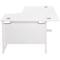 Jemini 1600mm Corner Desk, Right Hand, White Cantilever Legs, White Jemini 1600mm Corner Desk, Right Hand, White Cantilever Legs, White