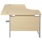 Jemini 1800mm Corner Desk, Left Hand, Silver Cantilever Legs, Maple Jemini 1800mm Corner Desk, Left Hand, Silver Cantilever Legs, Maple