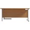 Jemini 1800mm Corner Desk, Right Hand, Silver Cantilever Legs, Oak Jemini 1800mm Corner Desk, Right Hand, Silver Cantilever Legs, Oak