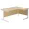 Jemini 1800mm Corner Desk, Right Hand, White Cantilever Legs, Maple Jemini 1800mm Corner Desk, Right Hand, White Cantilever Legs, Maple