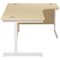Jemini 1800mm Corner Desk, Right Hand, White Cantilever Legs, Maple Jemini 1800mm Corner Desk, Right Hand, White Cantilever Legs, Maple